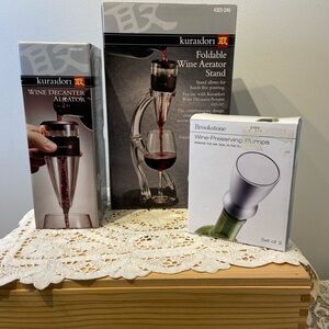 Lot of 3 Wine Accessories, new in box